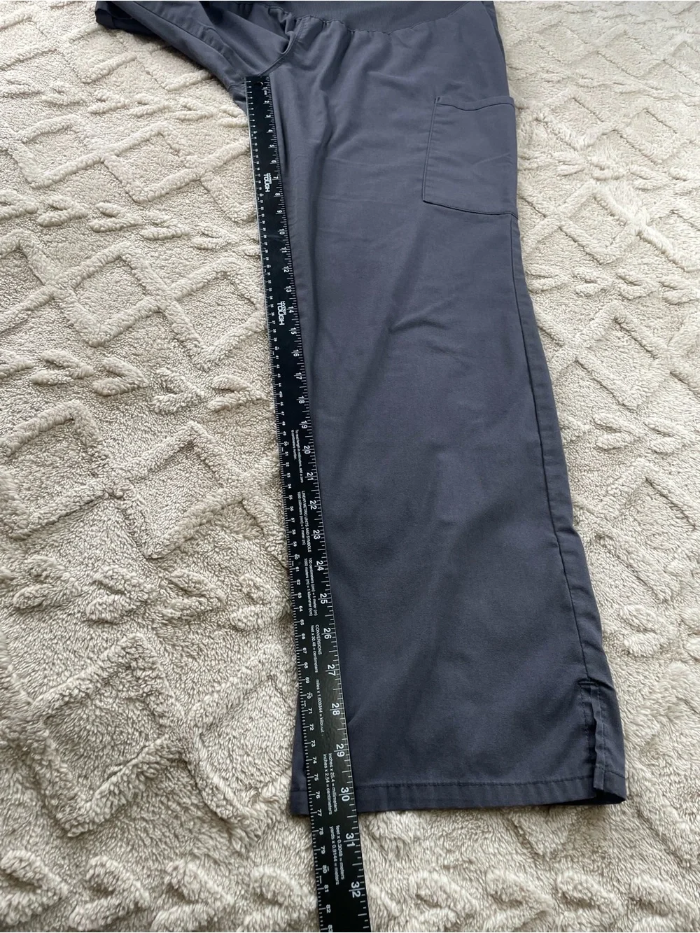 Cherokee Maternity/Comfort Stretch Panel Gray Scrub Pants ~ Sz Medium Medical - Picture 5 of 10